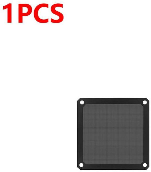 냉각 선풍기 필터 컴퓨터 메쉬 먼지 필터 커버 나일론 PC 케이스 냉각 선풍기 네트워크 케이스 방진 커버, 색상: 1. 1pcs Black 8cm