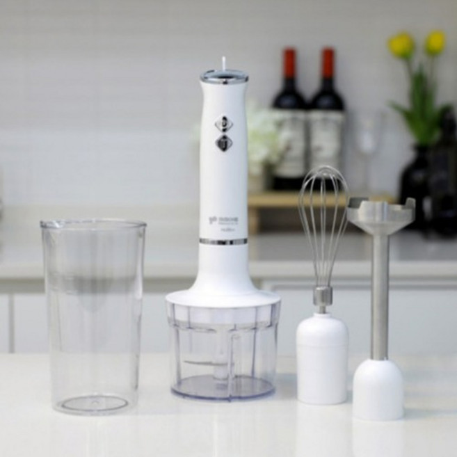 키친아트 허브 핸드블렌더 KAB-3680 스텐날 블렌더 3in1 멀티다지기