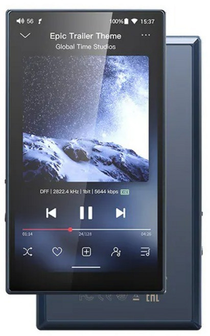 FIIO M21 Hi-Fi 無損音樂播放器 950mW 高推力 CS43198 DAC Android 13, 深藍款, 深藍, M21-DB