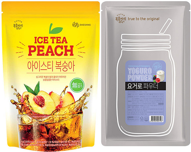 복음자리 파우더 (아이스티 복숭아 +요거로), 1개, 1개입, 2kg