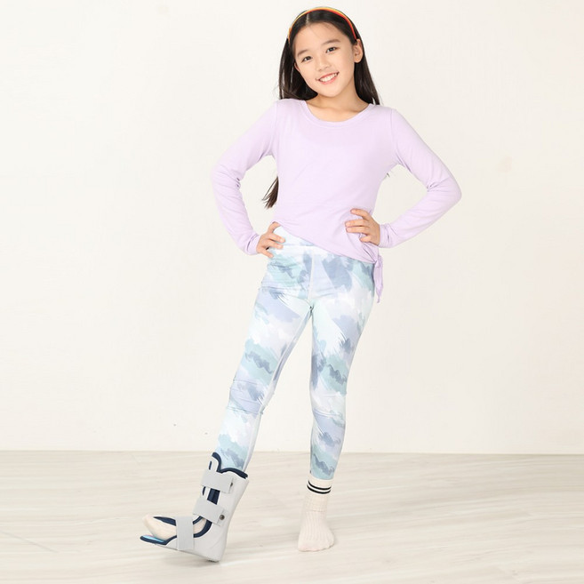 어린이발목깁스 보조기 기브스 부목 의료용 코어런 CB-M225, CB-M225 우측 발목 S사이즈, 1개