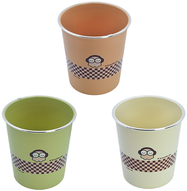 오픈 휴지통 쓰레기통 9L (색상랜덤)