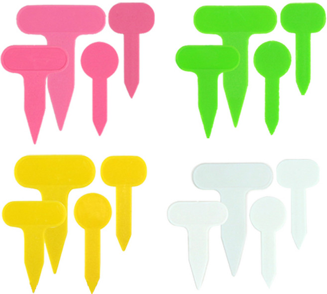 모두다 화분 다육식물 혼합 이름표, 혼합이름표 1세트(100개), 노랑(혼합), 1세트