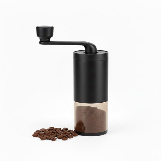 그랩 소형 핸드밀 수동 커피 그라인더 분쇄기 세라믹 물세척 미세조절, 1개