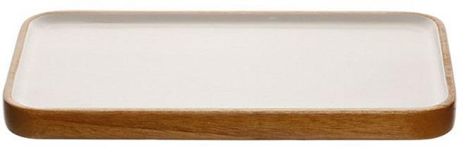 플라라 컬러 직사각 트레이, 샌드스톤
