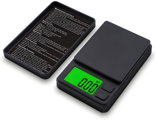 정밀 포켓 저울 1000g X - 백라이트 LCD가 포함된 디지털 그램 식품 보석 온스/곡물 여행용 미니, 02 500g, 01 Black