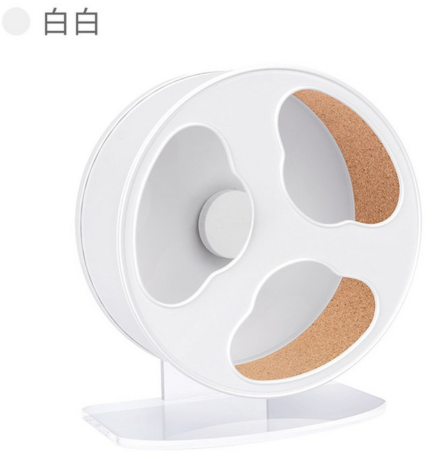 쳇바퀴 휠 사일런트 러닝 햄스터 와이드, 자백색의, 1개