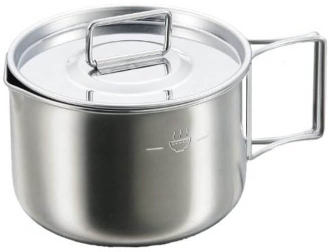 캡틴스태그 (CAPTAIN STAG) 스테인레스 라면쿠커 570ml 리필용 M-5512, 1개