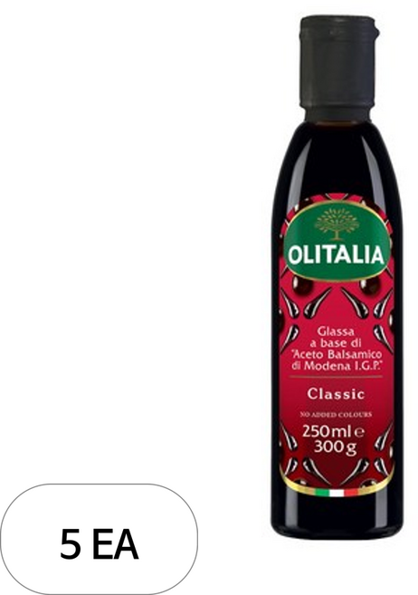 올리타리아 발사믹 글레이즈 크림 글라싸, 250ml, 5개