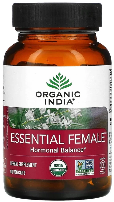 Organic India 에센셜 피메일 호르모널 밸런스 90 베지캡슐, 1개, 90정 - 쿠팡