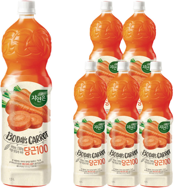 웅진 웅진식품 자연은 제주당근, 1.5L, 6개