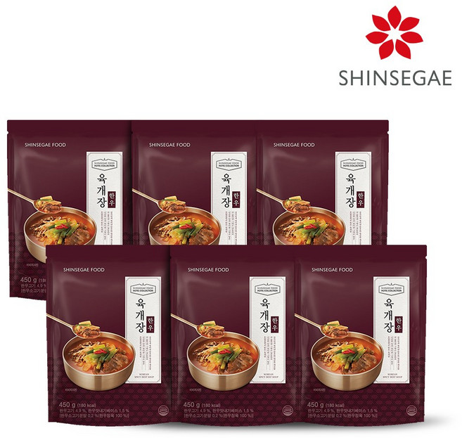 [신세계푸드] 호텔컬렉션 한우 육개장 450g x 6팩, 6개