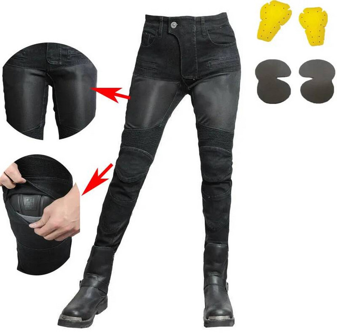 방한 바지 오토바이 Pantalon 모토 청바지 PK719 여자 남자 친구 레저 여성 승마 높은 허리