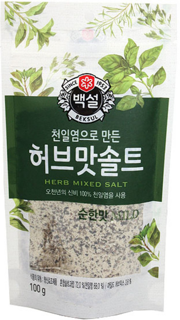 천일염허브맛솔트(순한) 100G백설, 100g, 1개