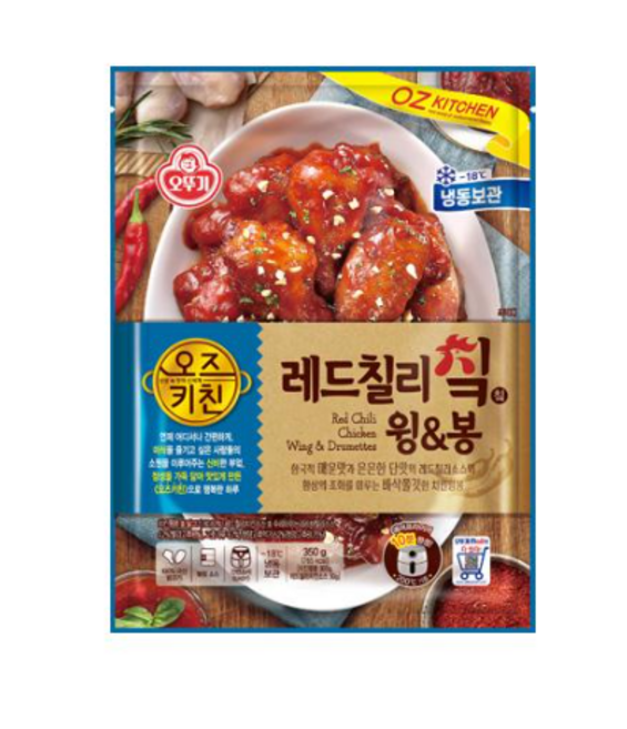 오뚜기 오즈키친 레드칠리 칰 윙봉 350g, 1개
