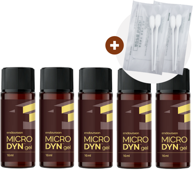 포비돈 연고 욕창 연고 레피젤 Microdyn gel 마이크로딘겔 16ml 보틀형 멸균 면봉 천연소독제 하이드로겔 가정용, 5개