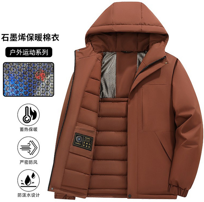 戶外露營加厚保暖棉服 - 男女款寬鬆百搭情侶外套 冬季短款運動滑雪