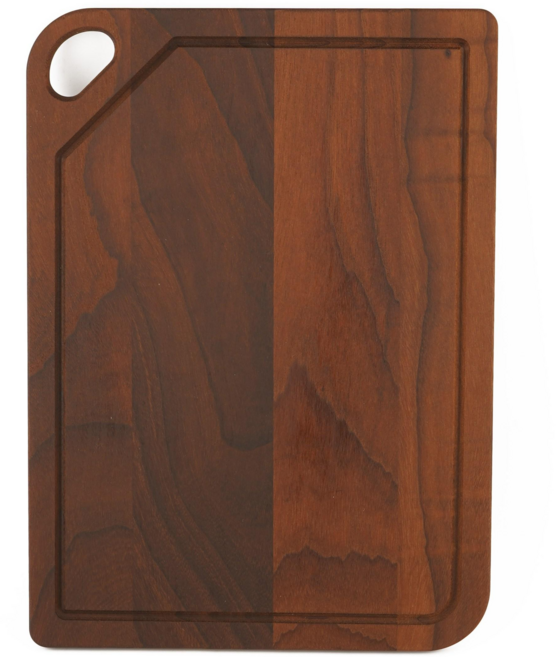 BOUMBI 구운 캄포나무 울트라 슬림 양면 도마, 1개, 캄포