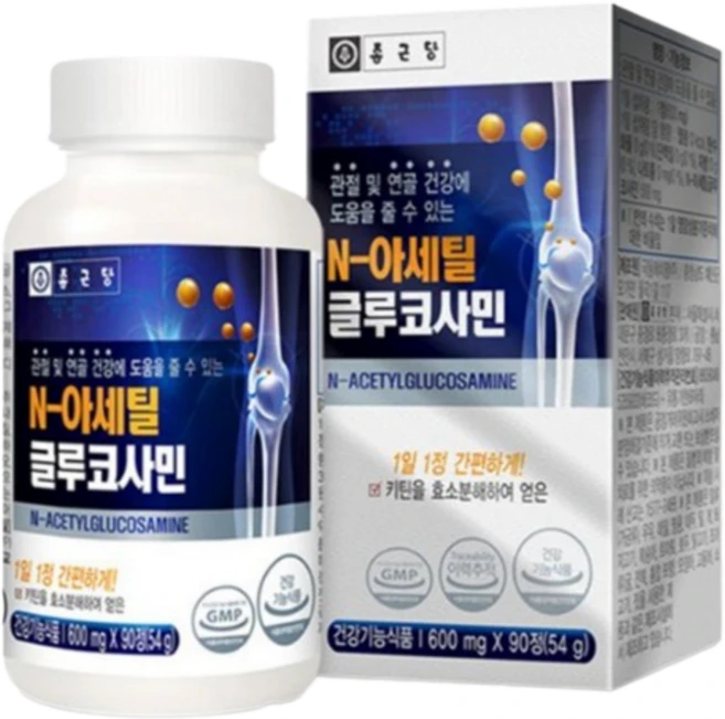 종근당 N-아세틸 글루코사민 관절 무릎 연골, 90정, 1개 - 쿠팡
