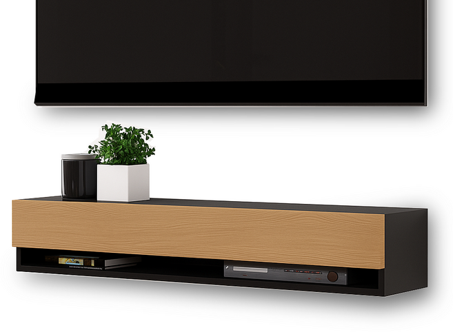 아이린 루나 거실장 벽걸이tv 인테리어 벽걸이 벽선반, 루나셋톱박스 (BE)