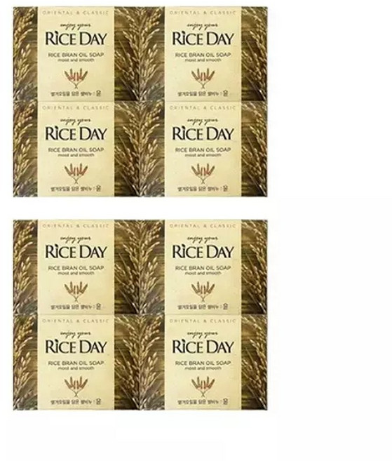 라이스데이 윤 비누 100g 4입 x2 /세안비누, 8개입