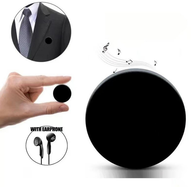 어린이집 초소형녹음기 뱃지형 보이스레코더 고성능 장시간녹음기, 8GB, 단일사이즈