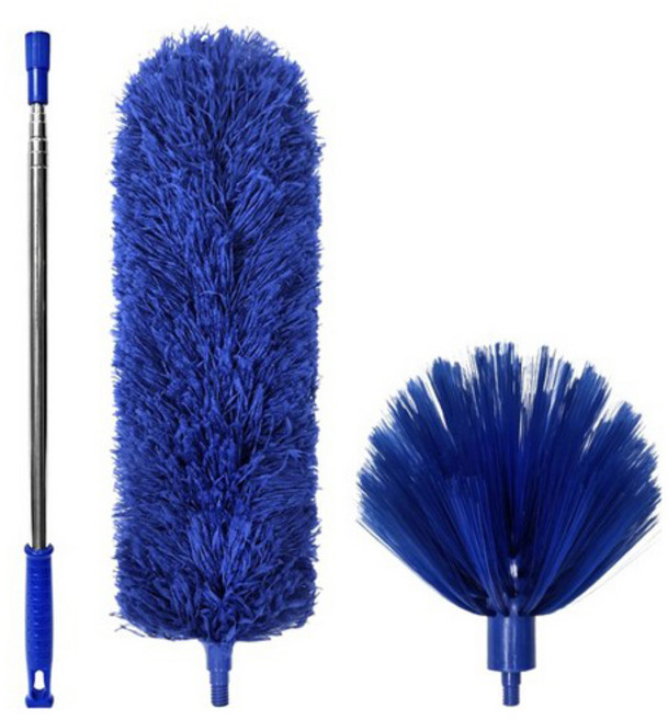 월드크린 길이조절 거미줄 먼지 제거기 3종 세트, 블루, 1세트