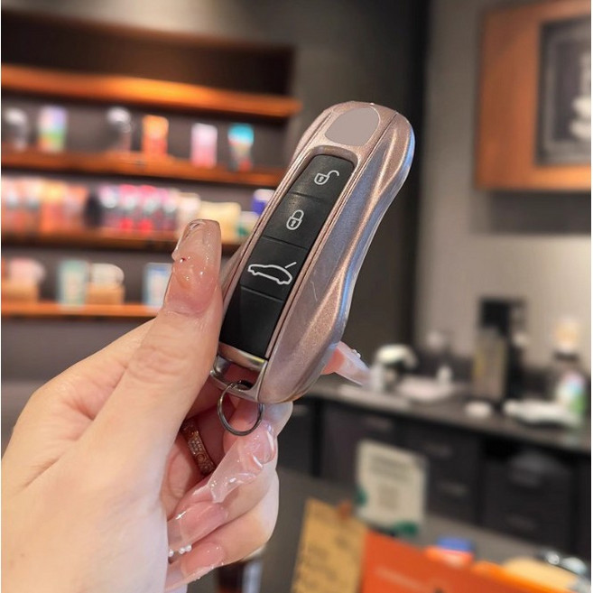 PRC 포르쉐 호환 키케이스 차키 키링 자동차 키홀더, B타입, 13_아이스베리퍼플