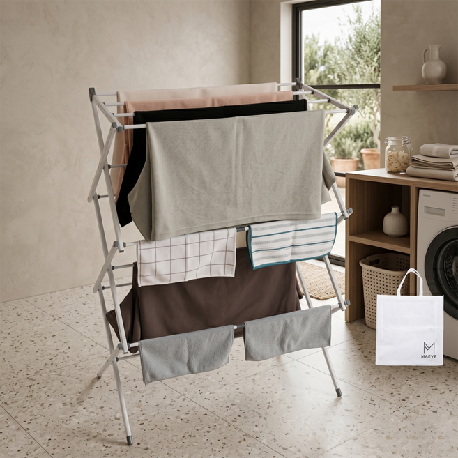 메이브 빨래 건조대 접이식건조대 튼튼한 미니 건조대 보관가방 M91, 1개, 혼합색상