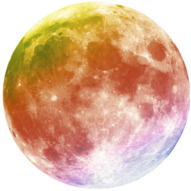 베러워커스 야광 달 스티커 천장 야광스티커, 컬러풀