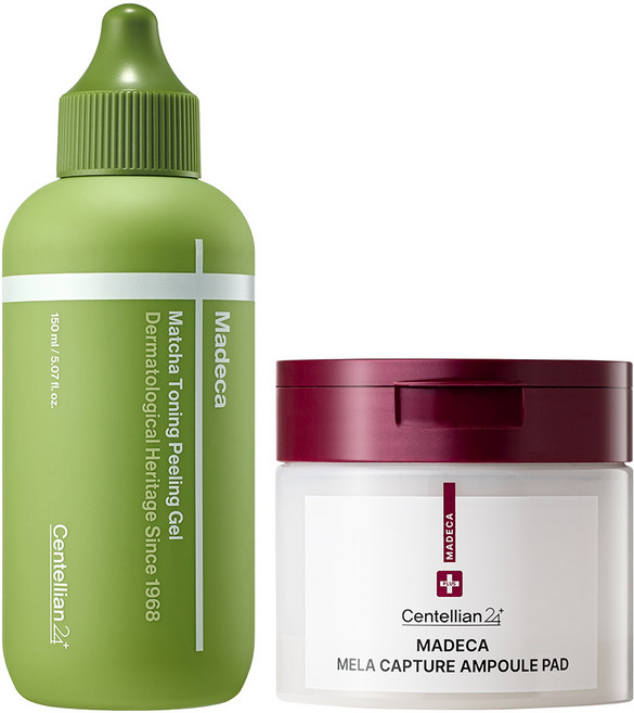 센텔리안24 마데카 말차 토닝 필링젤 150ml+멜라캡처 앰플패드 165ml (60매), 1세트