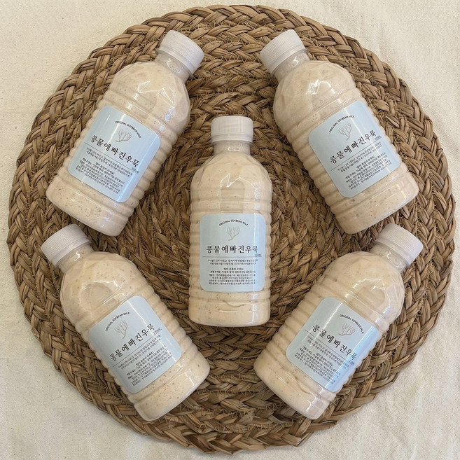 국산 진한 콩물 콩국수 콩국 콩국물 우뭇가사리콩국, 5개, 350ml