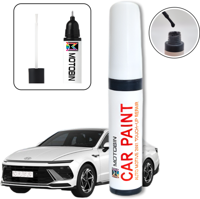 현대 소나타 쏘나타 DN8 YF EF NF LF 디엣지 센슈어스 뉴라이즈 하이브리드 페인트 붓펜 자동차 차량용 도색 터치업, AA 블랙다이아몬드, 1개