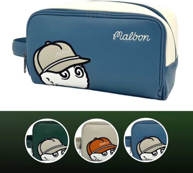 말본 골프 가방 시그니처 파우치 백, 1개, 03.블루