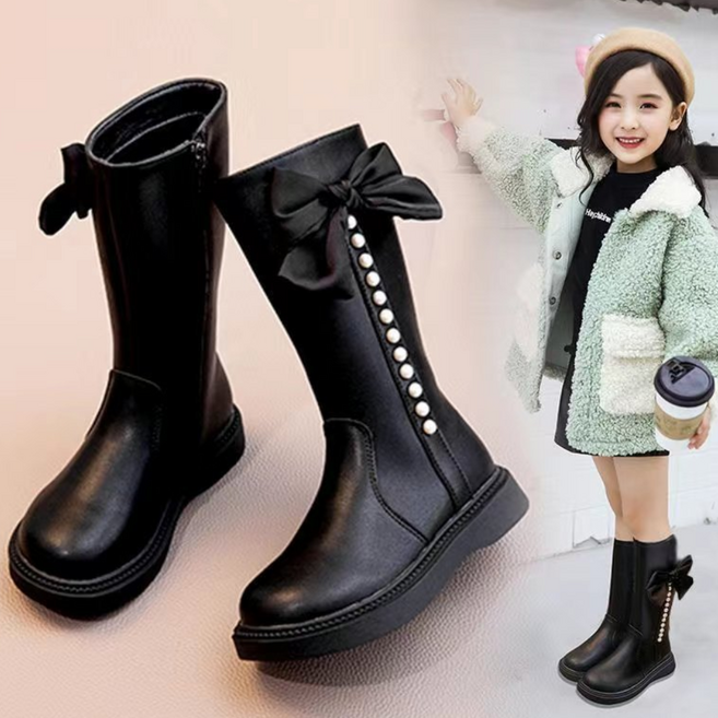 ALIPANG 알리팡 아동 부츠 구슬 롱 긴부츠 캐쥬얼