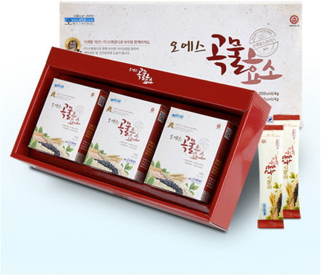 오행생식 오에스 곡물효소 3박스 국내산 곡물발효효소, 90개, 4g