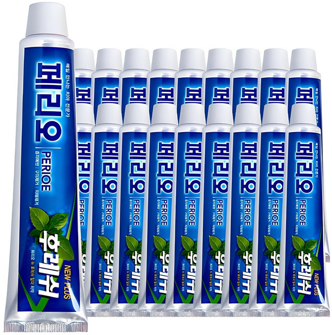 페리오 뉴 후레쉬 플러스치약, 150g, 18개