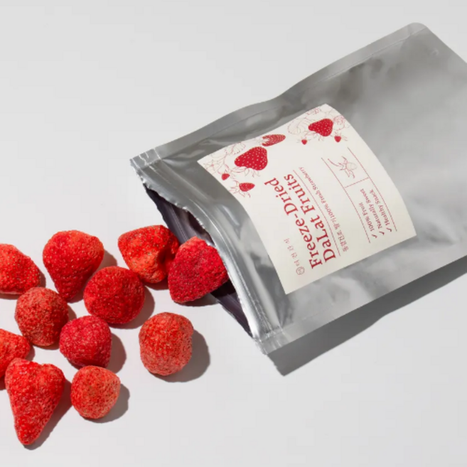 더건간식 동결건조 달랏 딸기 해썹인증 과일칩, 100g, 1개