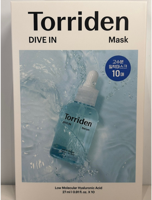 토리든 다이브인 저분자 히알루론산 마스크 27ml, 10개입, 1개