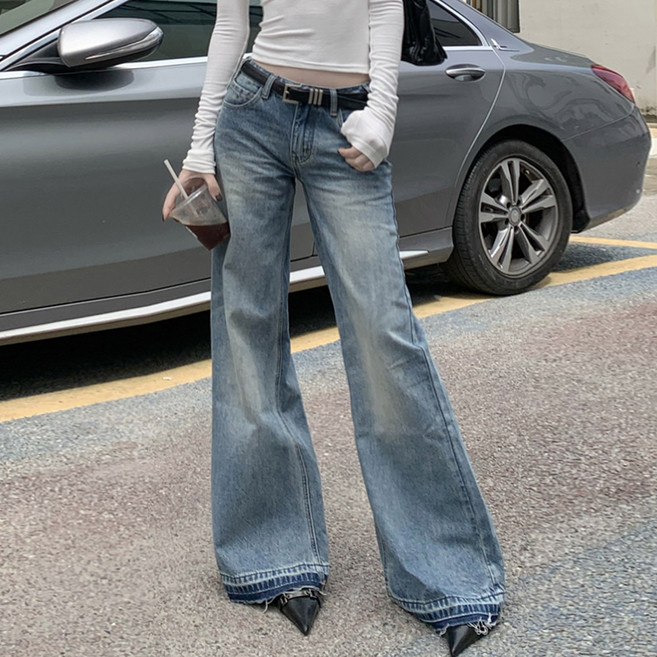 대박난박양 로우라이즈 와이드 청바지(세일)