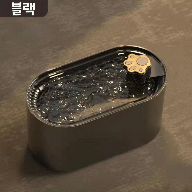 해피냥냥 고양이 스마트 급수기, 1개, 블랙(표준)