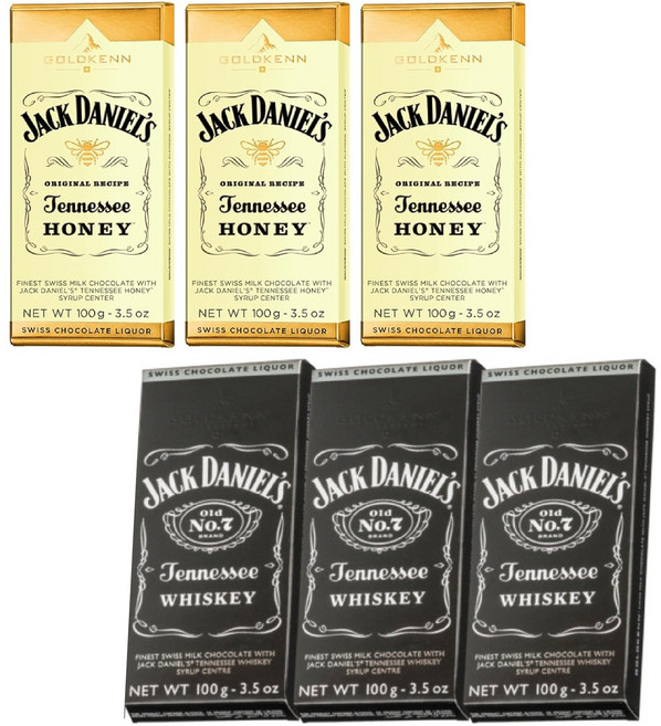잭다니엘 테네시 블랙 3개 + 허니 초콜릿 3개 100g x 6개