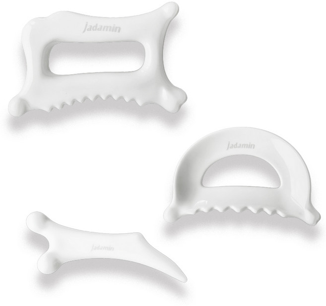 세라믹 괄사마사지 림프순환 얼굴 두피 바디 피부 승모근 허벅지 도자기 접시 괄사 마사지기, 2)바디형, 핑크, 1개