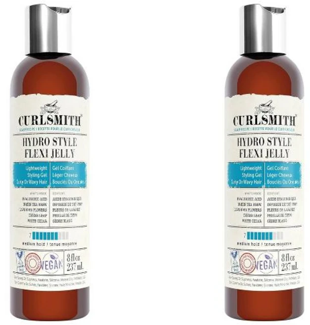 CURLSMITH 컬스미스 하이드로 스타일 플렉시 젤리 8 fl oz 2팩, 237ml - 쿠팡