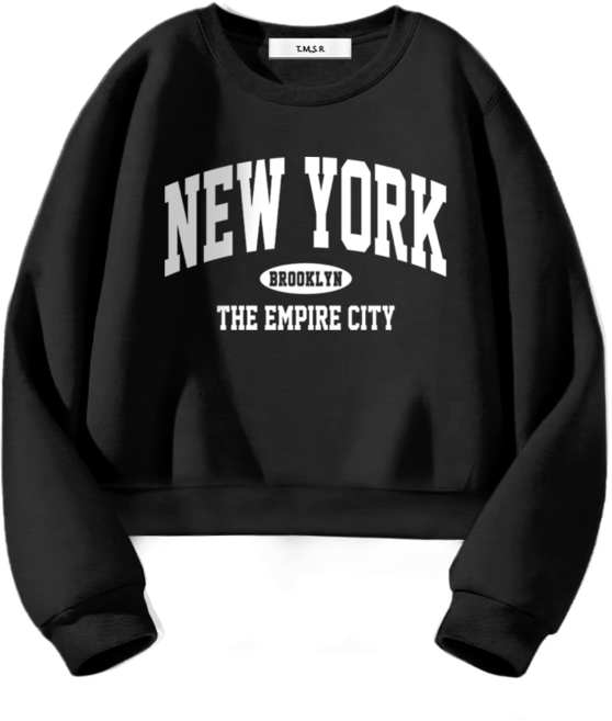 몰토벨리노 토르소 TSF 뉴욕엠파이어시티 세미 오버핏 크롭 맨투맨 티셔츠