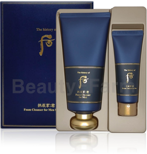 더후 더히스토리오브 공진향 군 자양 폼 클렌저 세트, 1개, 180ml