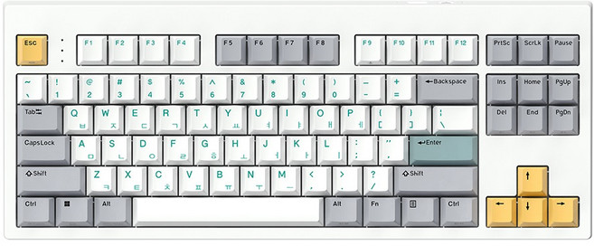 한성컴퓨터 듀얼 무선 가스켓 윤활 기계식 키보드, 로보, TFX GTO Wireless, 백축