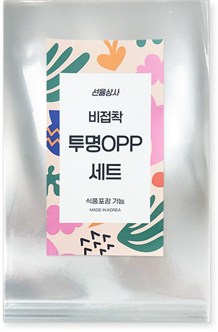 선율상사 비접착식 OPP 투명 봉투 방산시장 직 사각형 카드 슬리브, 100개