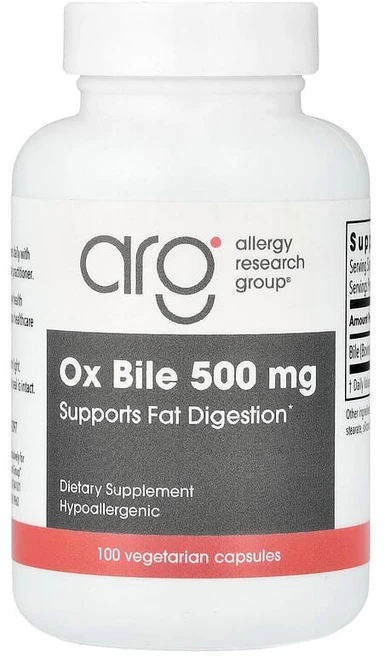 Allergy Research Group 소 담즙 500mg 베지 캡슐 100정 ALG-70850, 1개 - 쿠팡