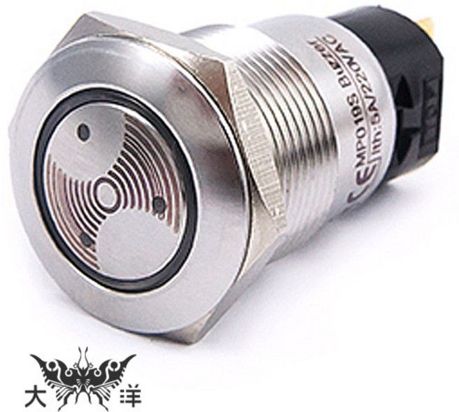 CMP 19mm 不鏽鋼 金屬 平面 蜂鳴器 S1900C, 1個